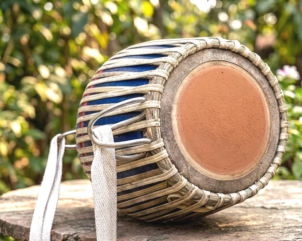Traditional Clay Mridanga Drum | ISKCON Kirtan Musical Instrument, Mayapur Origin