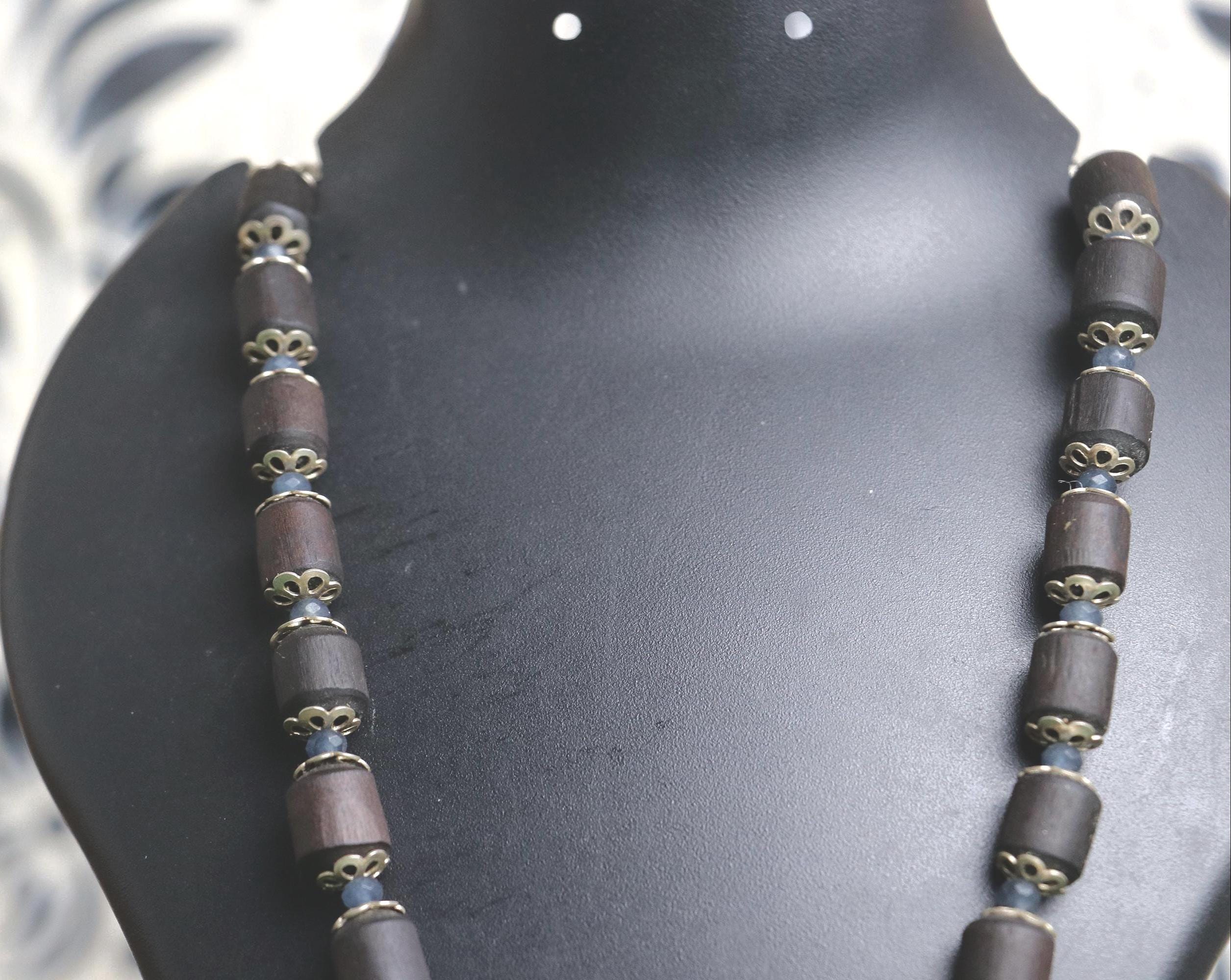 Pure Tulsi  Mala Necklace – Sterling Silver Narsimha Pendant, Hand-Strung Artisan Jewelry