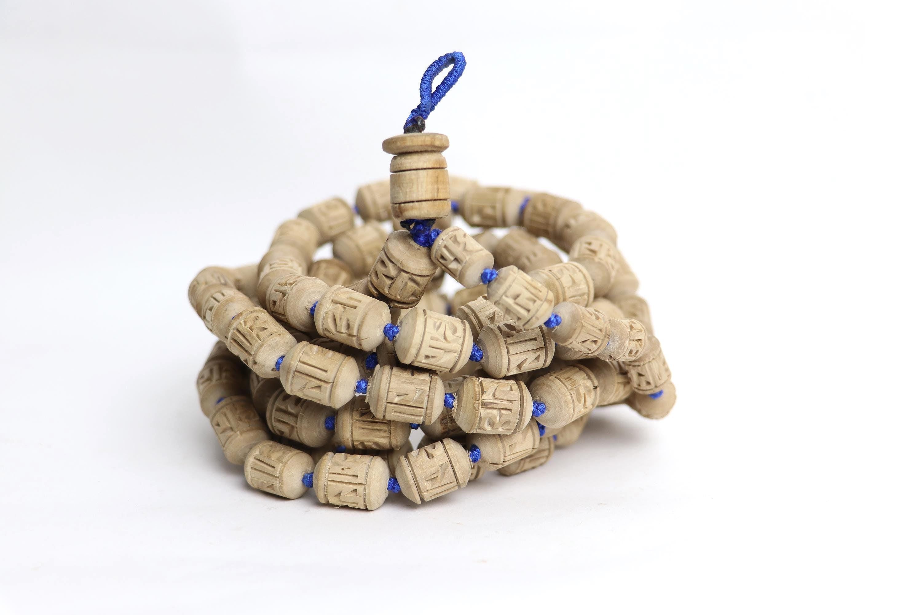108 Bead Tulsi Japa Mala – Mayapur ISKCON Holy Basil Wood Prayer Beads
