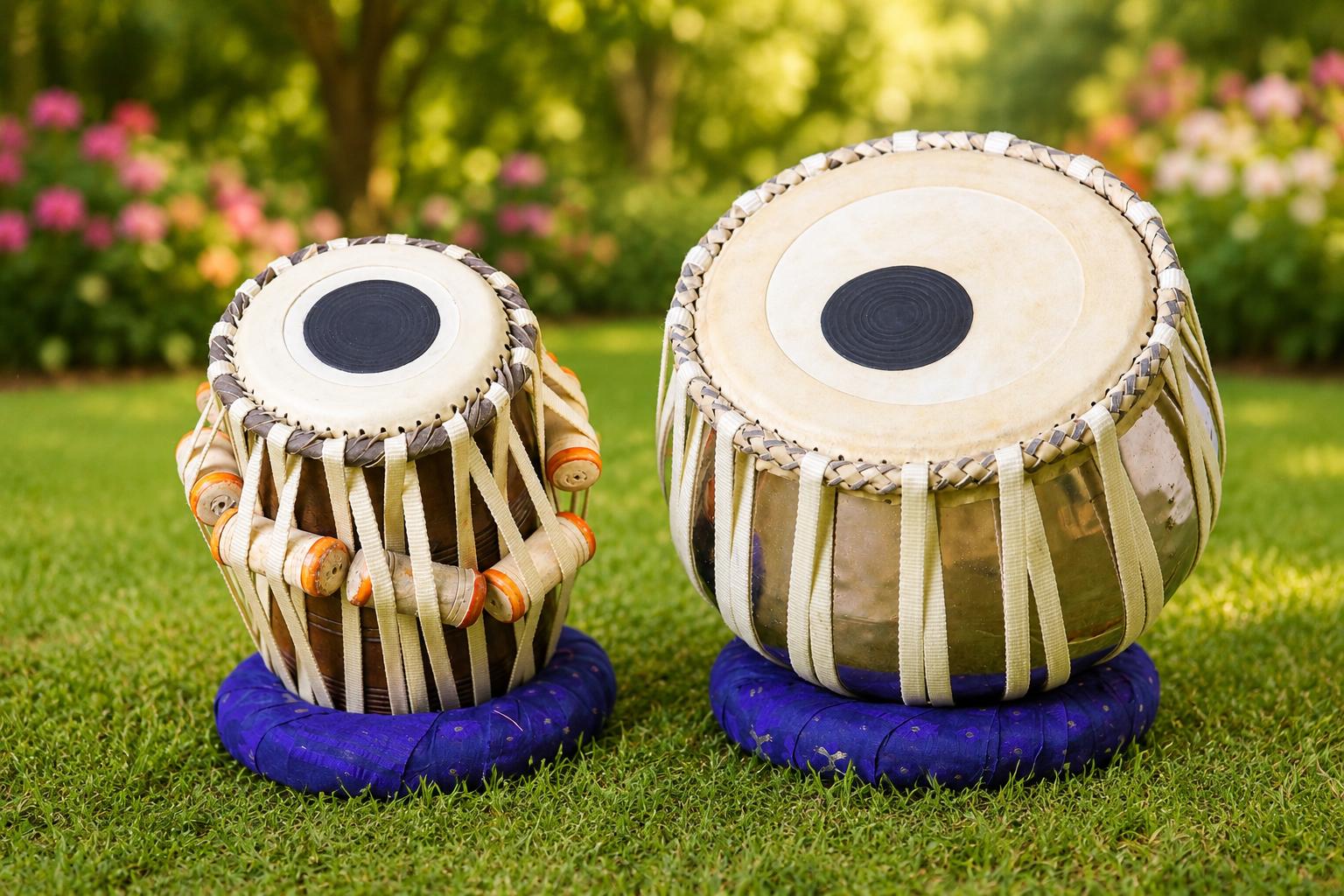 Professional Tabla Drum pair With Case| Steel Bayan, Wooden Dayan, Indian Percussion Instrument