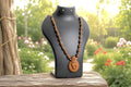 Lord Narsimha Tulsi Mala Pendant | Hand-Carved Mayapur Dham ISKCON Vaishnava Necklace