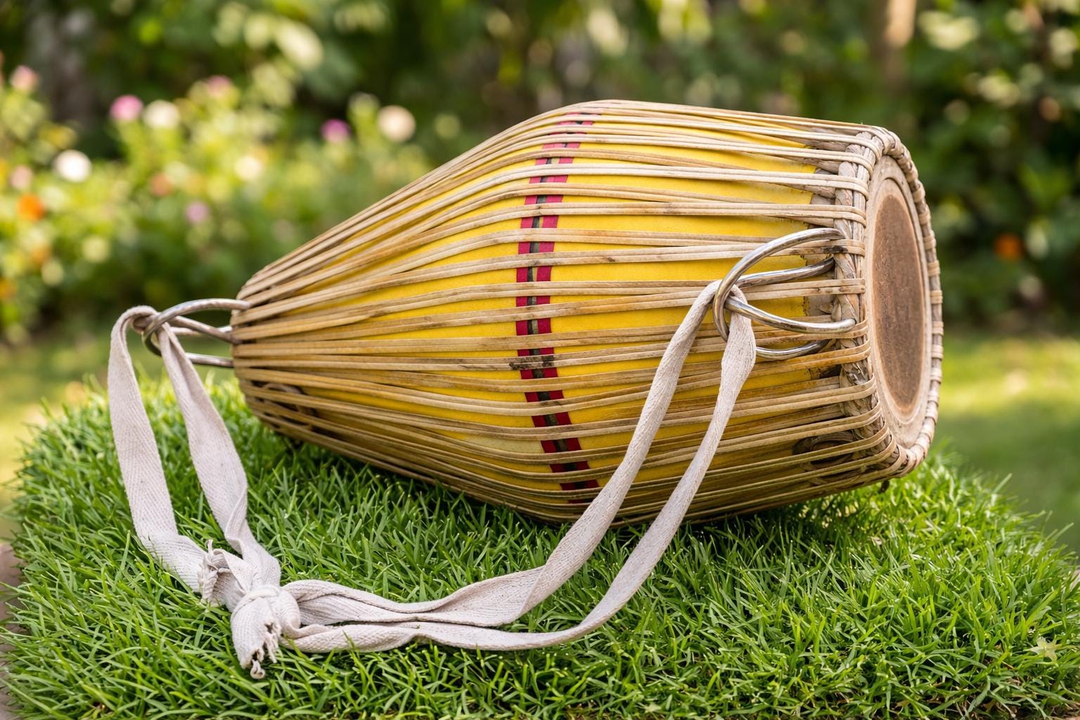 Traditional Clay Mridanga Drum | ISKCON Kirtan Musical Instrument, Mayapur Origin