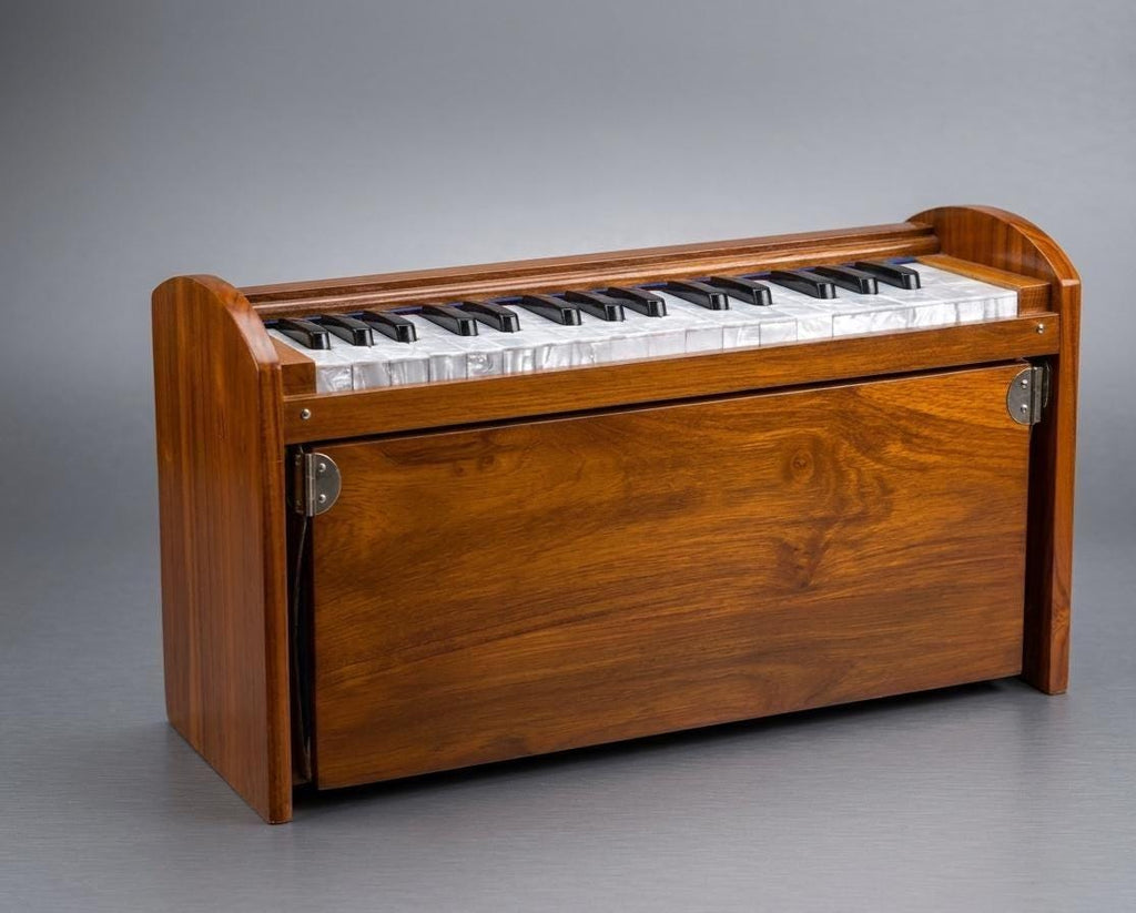 Mini Dolphin Harmonium – 32 Keys, 2.5 Octaves, Kail Wood Kirtan Instrument