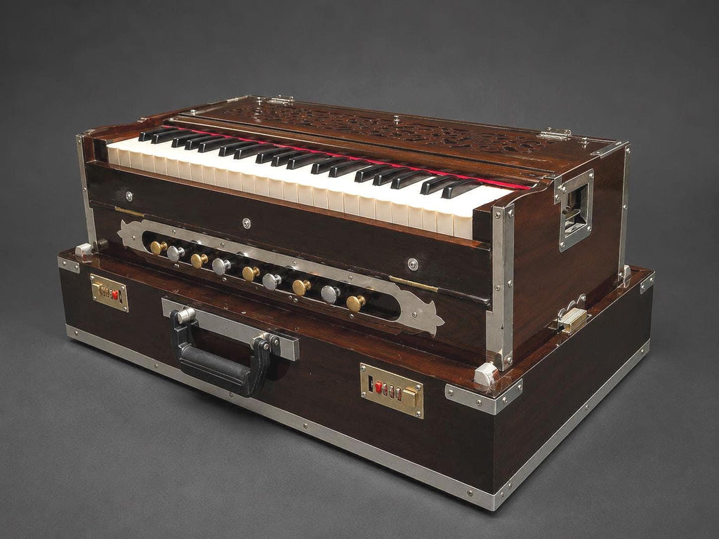 Professional Double Reed Harmonium – 3.5 Octave Bhajan Kirtan Instrument