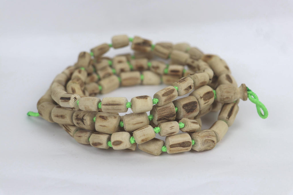108 Bead Tulsi Japa Mala – Authentic Holy Basil Wood Prayer Beads