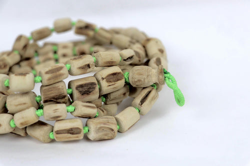 108 Bead Tulsi Japa Mala – Authentic Holy Basil Wood Prayer Beads
