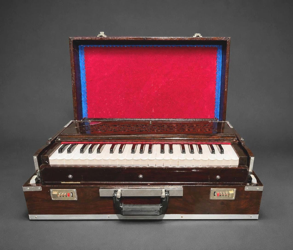 Professional Double Reed Harmonium – 3.5 Octave Bhajan Kirtan Instrument