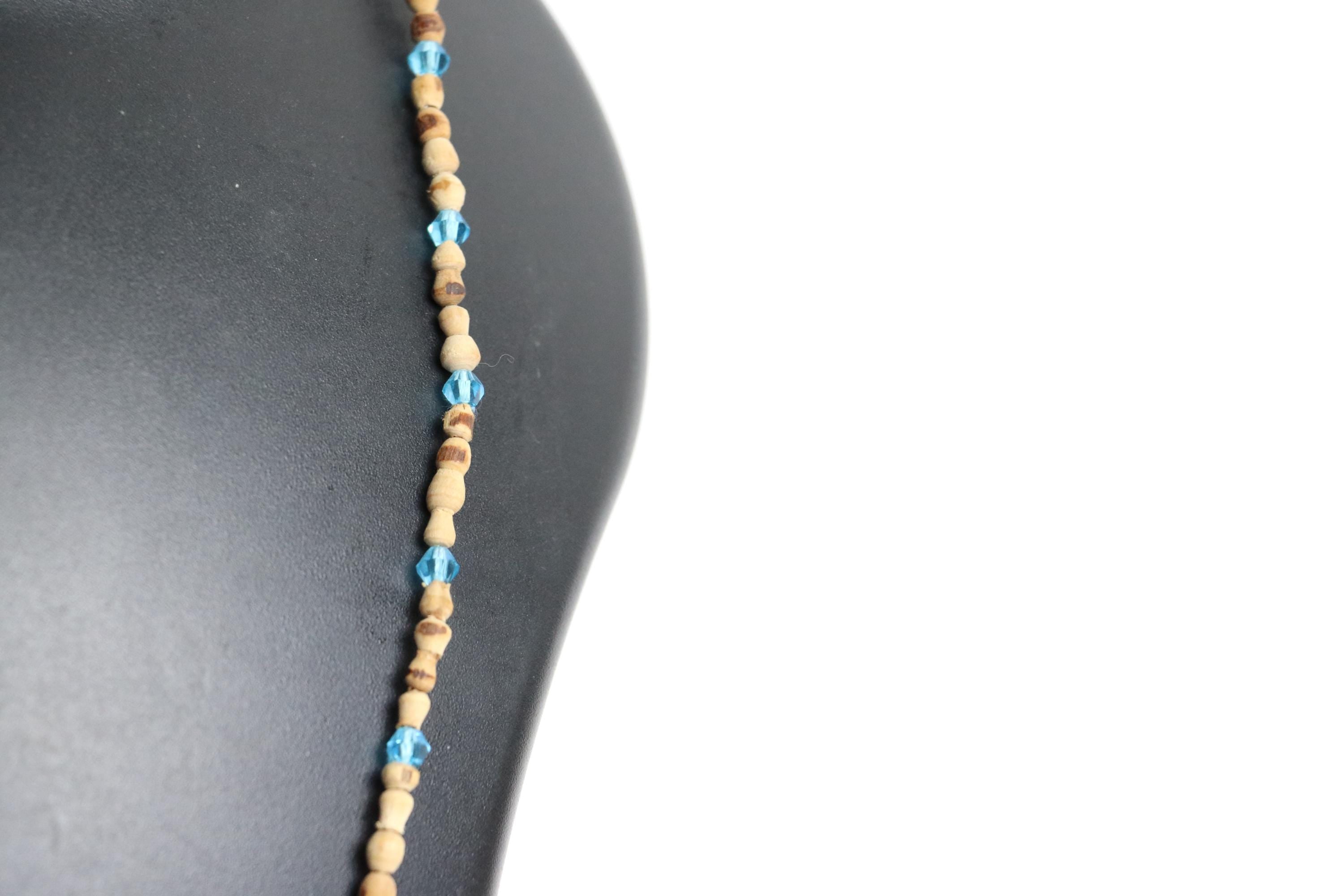 Handmade Tulsi One Strand Necklace Mala-Handmade Mayapur Tulsi Mala