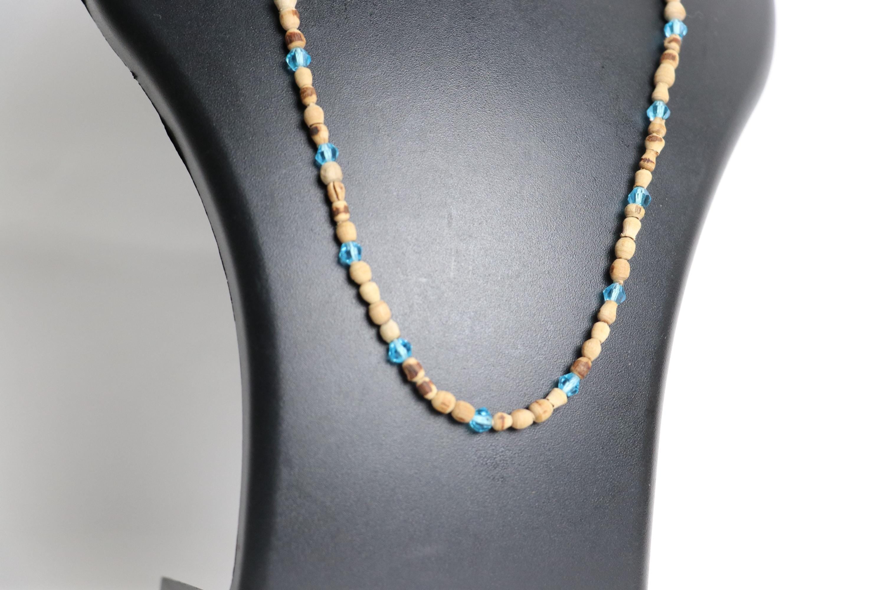 Handmade Tulsi One Strand Necklace Mala-Handmade Mayapur Tulsi Mala