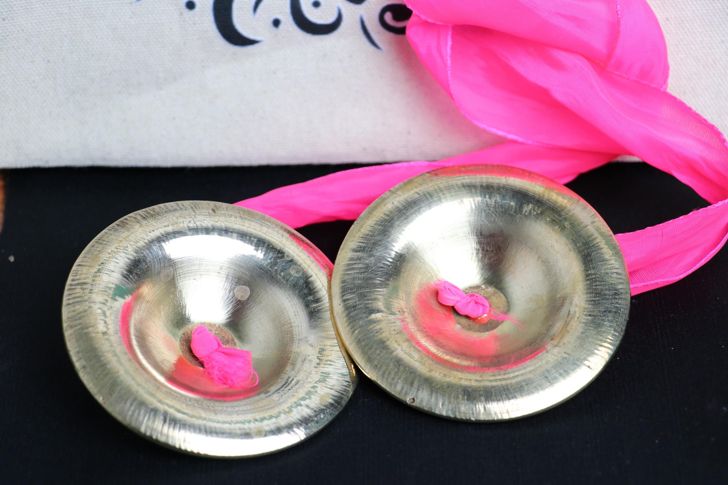 Traditional Cymbal Bell Metal  Kartal - 3.5inch - ISKCON  Cymbals For Kirtans - Kirtan Instruments