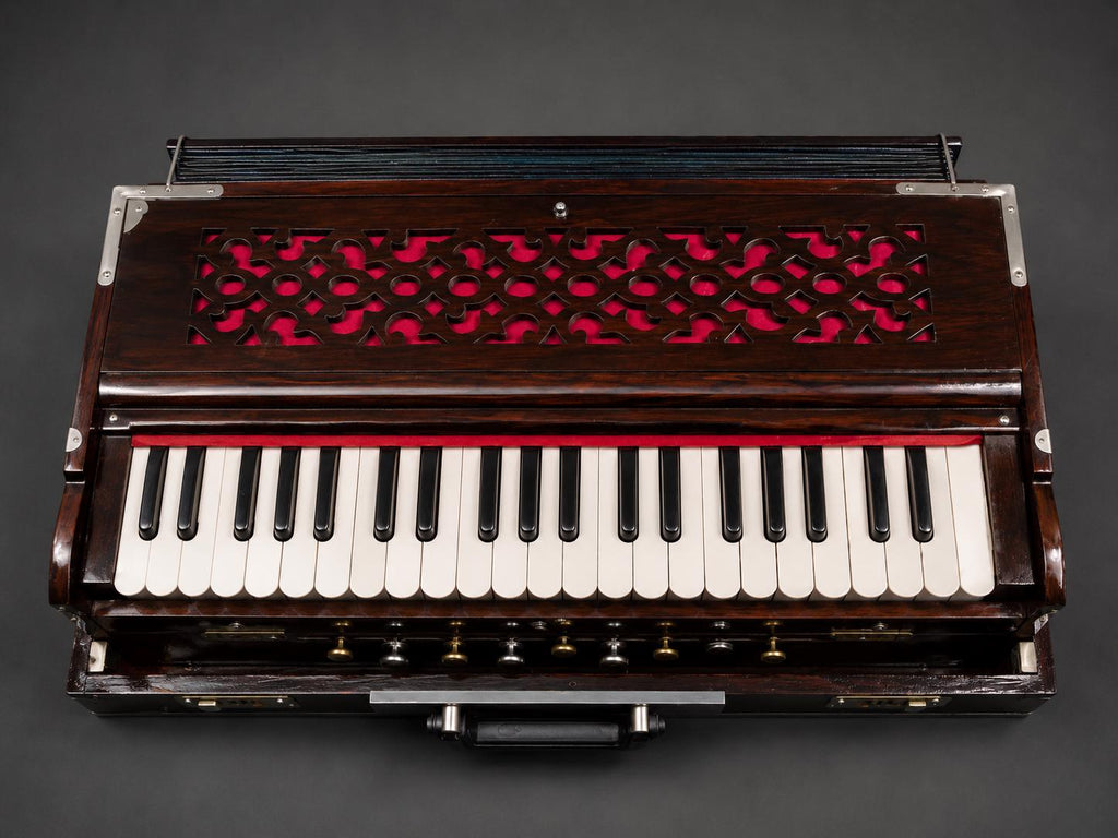 Professional Double Reed Harmonium – 3.5 Octave Bhajan Kirtan Instrument