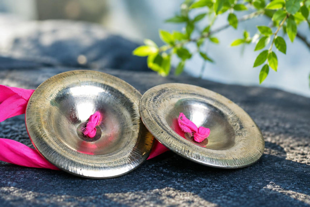 Traditional Cymbal Bell Metal  Kartal - 3.5inch - ISKCON  Cymbals For Kirtans - Kirtan Instruments
