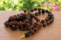 Tulsi Japa Mala 108 Bead | Natural Tulasi Wood Chanting Beads, Meditation, Yoga Practice
