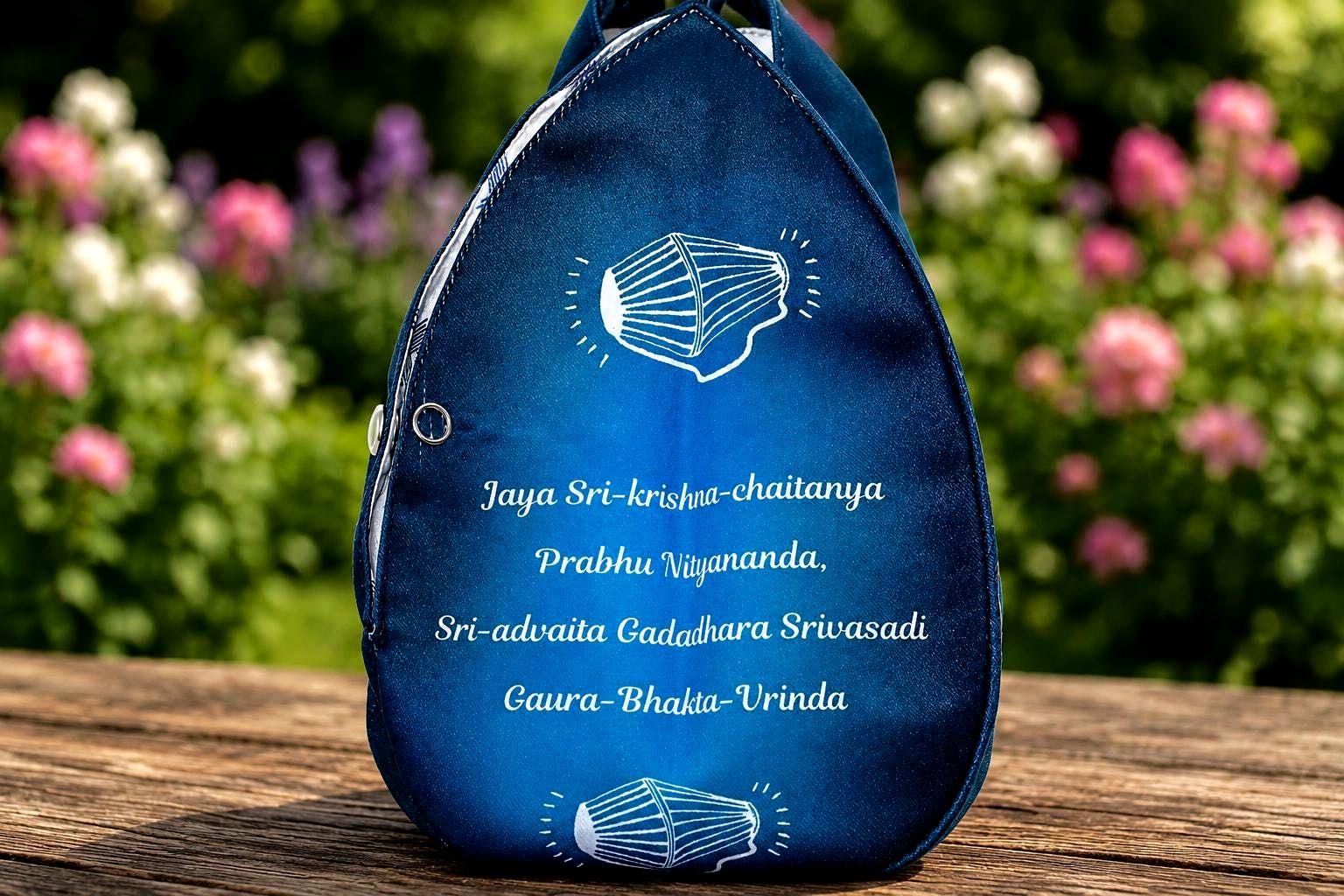 Gaura Nitai Chanting japa Bag -HareKrishna Prayer bead Bag Cotton blend