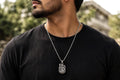 Lord Hanuman Pendant Necklace, Hindu Deity Metal Jewelry, Spiritual Men