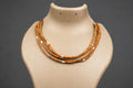 3-Round Tulsi Mala Necklace with Natural Pearls – Sacred Tulasi Wood Kanthimala - Spirutual Gift