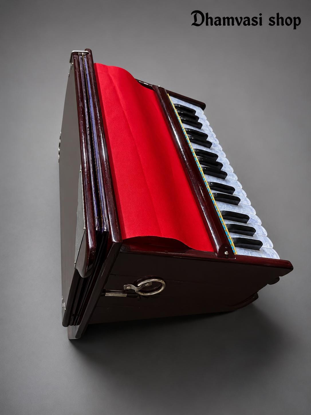Professional Indian Wooden Harmonium – 32 Keys, Kirtan Bhajan Music Instrument