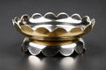 4 Inch Brass Shree Yantra Mandala  Plate Set | Polished Golden Sacred Mandala Altar Decor