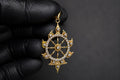Panchdhatu Sudarshana Chakra Pendant Vishnu Chakra Pendent, Sacred Spiritual Jewelry Gift, Protection Amulet