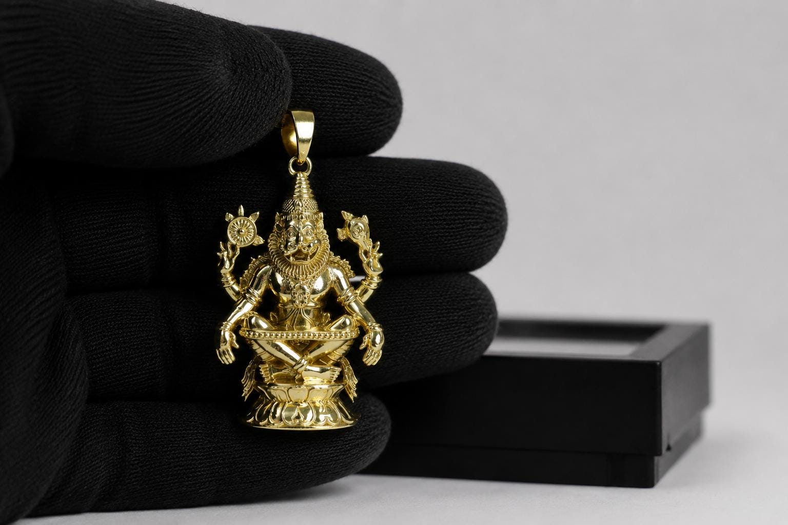Panchdhatu Ugra Narsimha Pendant  Sacred Ugra Narsing Spiritual Jewelry Gift, Narsima Protection Amulet
