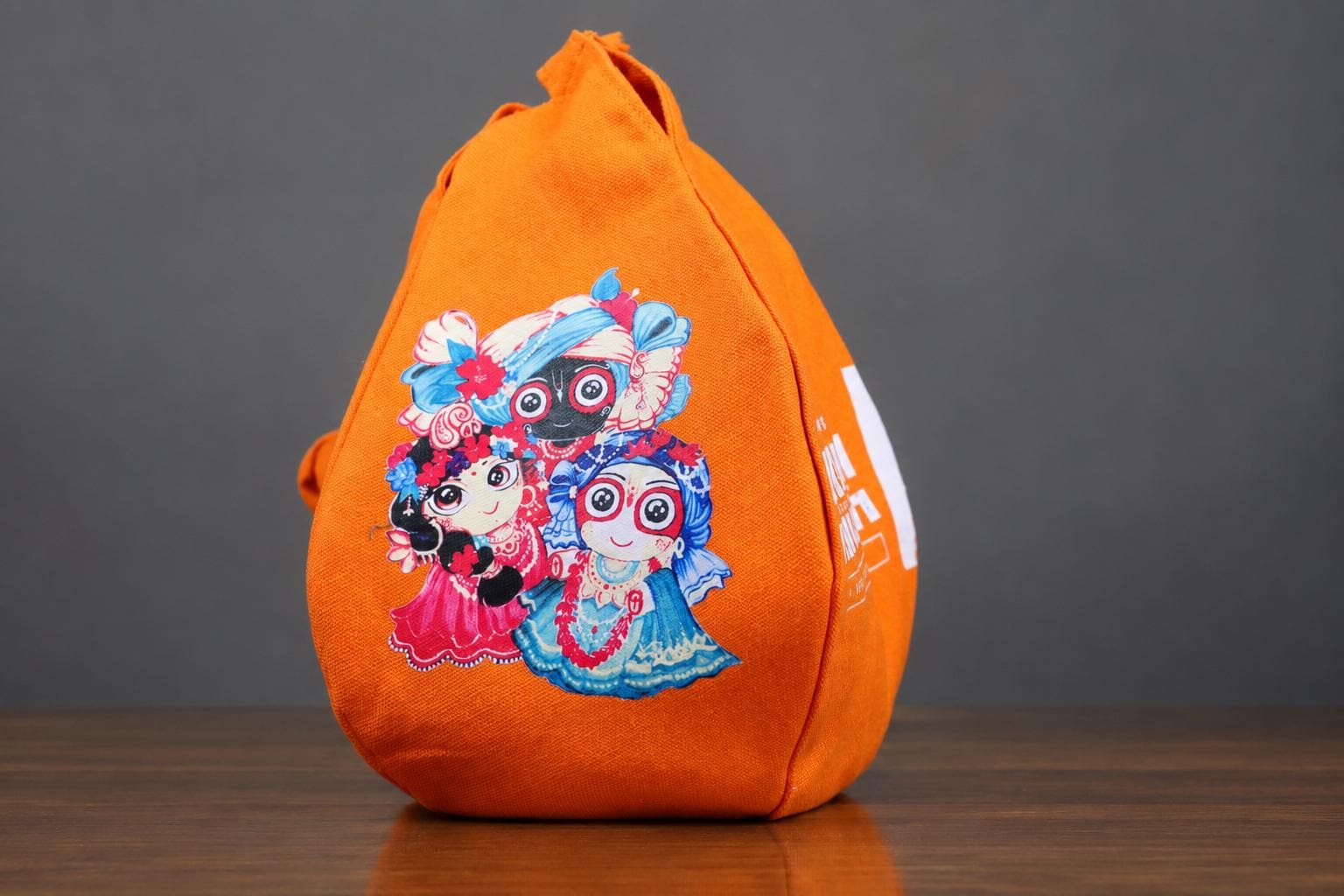 Cotton Japa Chanting Bag – Printed Design, Standard size , Prayer bead bag