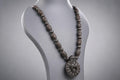 Hand Carved Tulsi Wood Narasimha Mala Necklace - Protection Pendant Jewelry - Spiritual Gift