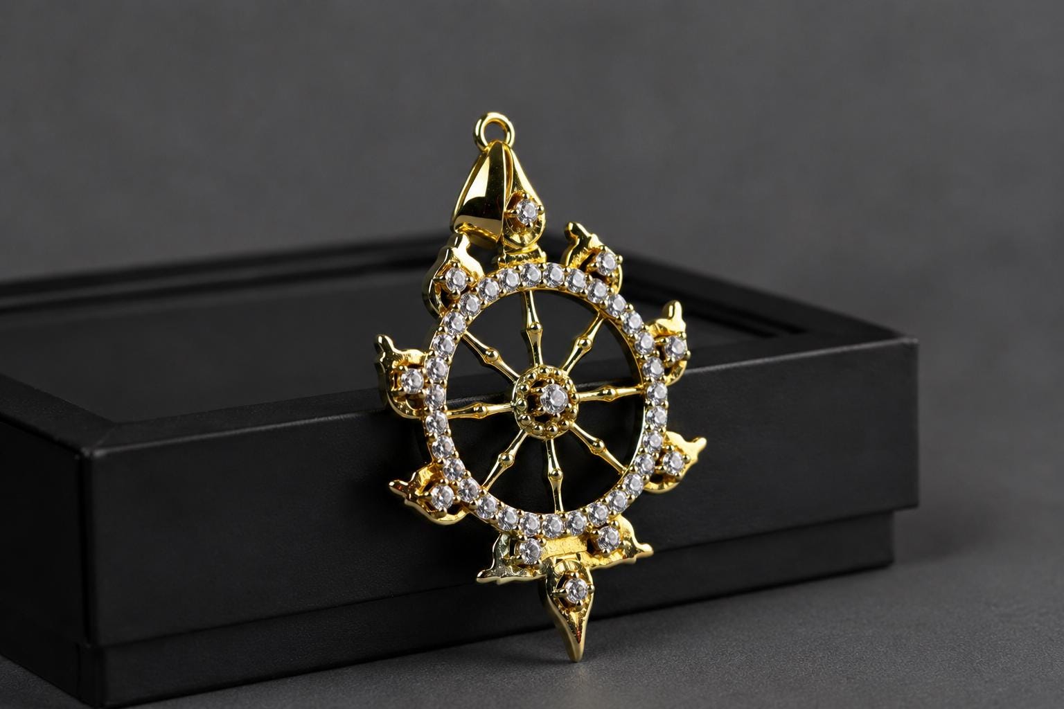 Panchdhatu Sudarshana Chakra Pendant Vishnu Chakra Pendent, Sacred Spiritual Jewelry Gift, Protection Amulet