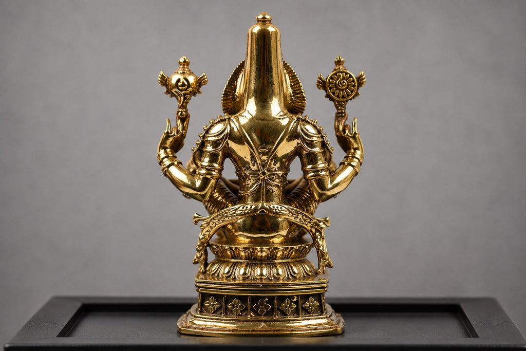 2.5-Inch Ugra Narasimha Brass Idol | Fierce Hindu God Statue for Home Puja
