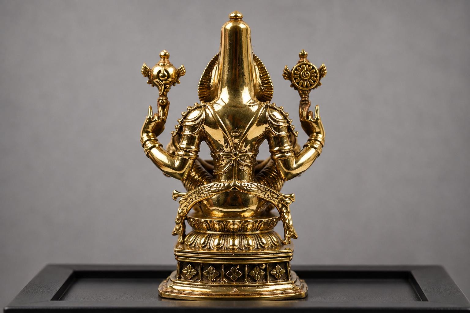 2.5-Inch Ugra Narasimha Brass Idol | Fierce Hindu God Statue for Home Puja